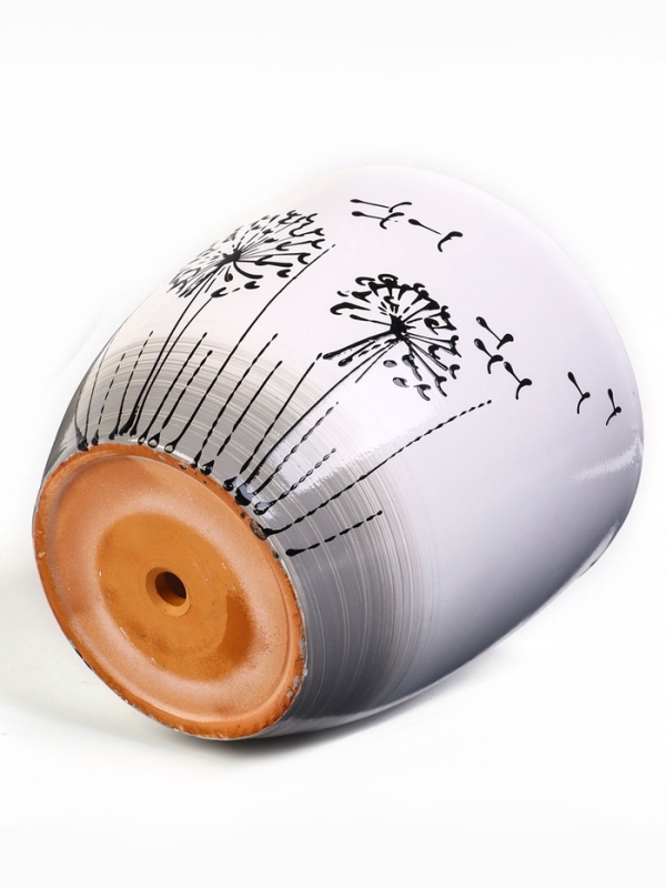 Горшок цветочный Одуванчик 2,5л с подставкой