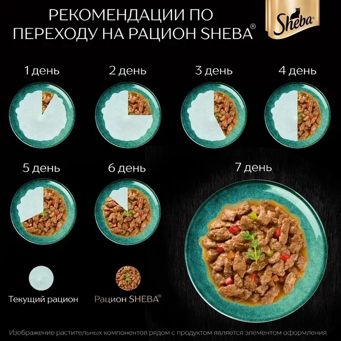 Влажный корм Sheba для кошек, пауч, курица/паприка, 75 г