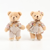 Мягкая игрушка "Мишка в комбинезоне", 11х7х5 см