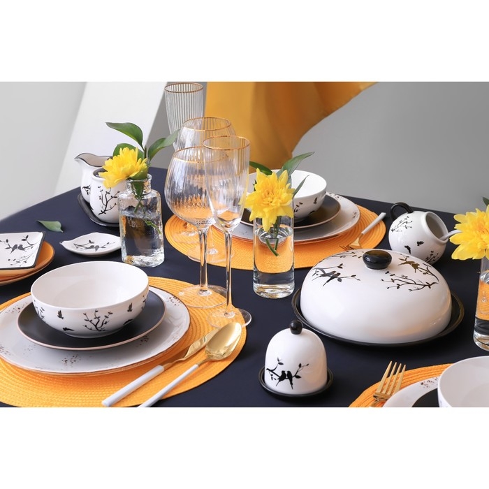 Блинница Доляна &laquo;Весенний вечер&raquo;, d=23 см, цвет белый