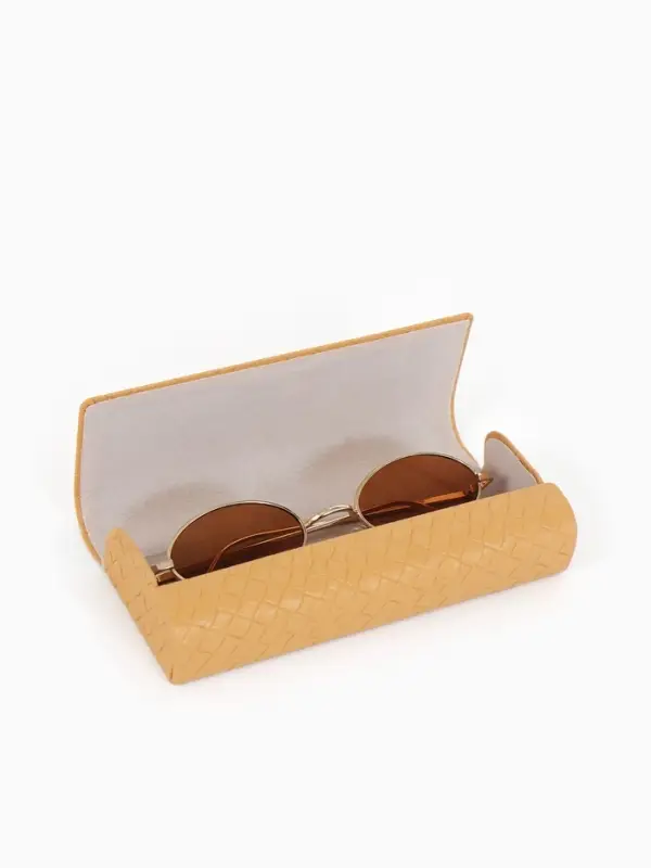 Футляр для очков Июнь2502 15,5*6*3 см, магнит, бежевый