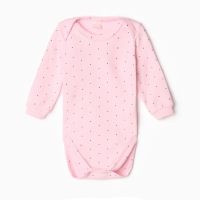 Боди детское, цвет розовый/горошек, рост 80 см Боди детское, цвет розовый/горошек, рост 80 см