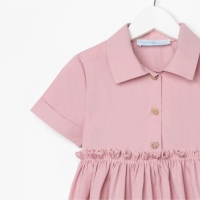 Платье для девочки с воротником KAFTAN, размер 36 (134-140), цвет пудра Платье для девочки с воротником KAFTAN, размер 36 (134-140), цвет пудра