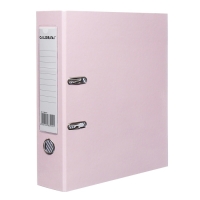 Пaпкa-регистратор А4 75мм Calligrata ламинированная, бледно розовый