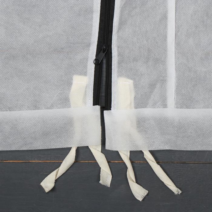 Мини-теплица, 2,5 &times; 1,4 &times; 1,15 м, стальной каркас d = 16 мм, спанбонд 60 г/м&sup2;