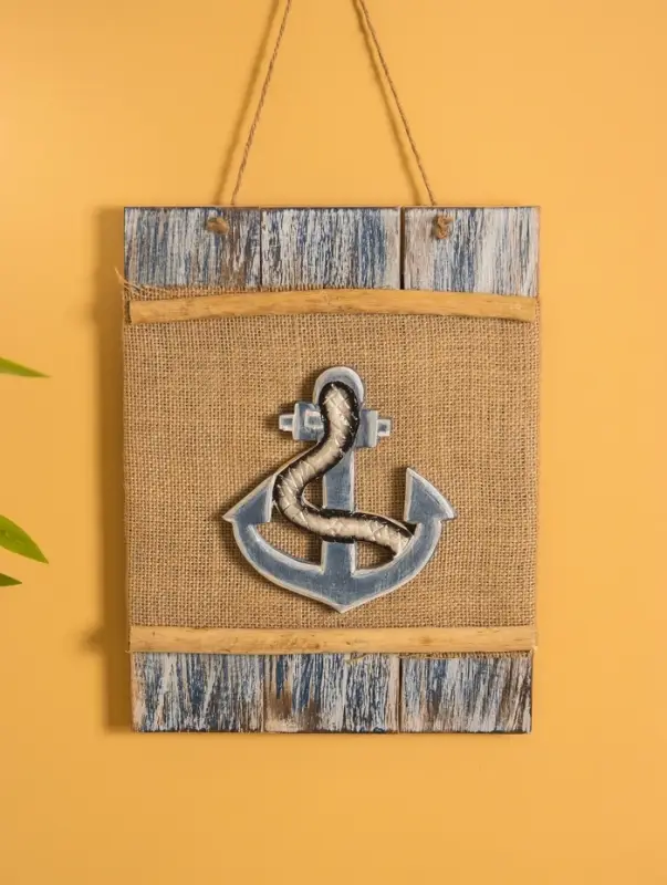 Панно плетёное &laquo;Якорь&raquo;, 25&times;4&times;55 см