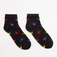 Носки женские, цвет чёрный, размер 23-25