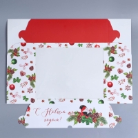 Коробка складная на 12 капкейков с окном «Снегирь», 32,8 х 25,6 х 10 см, Новый год Коробка складная на 12 капкейков с окном «Снегирь», 32,8 х 25,6 х 10 см, Новый год