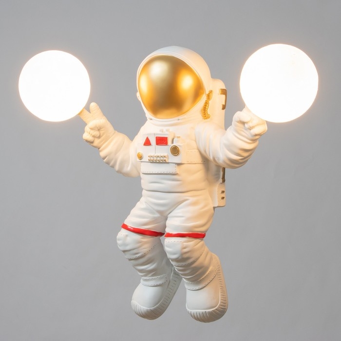 Бра Бра "Космонавт" 2хG9 белый 35х30 см