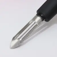 Овощечистка вертикальная Доляна &laquo;Чили&raquo;, 18,5 см, цвет чёрный