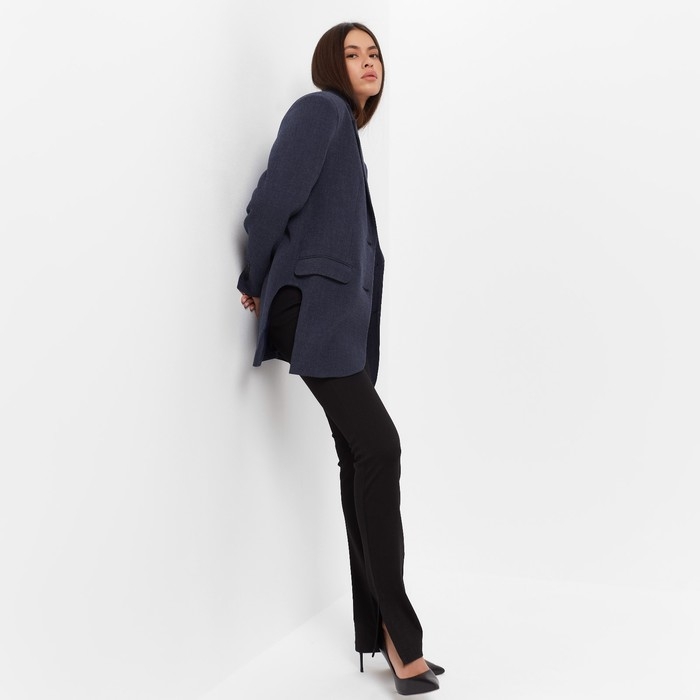 Пиджак женский с боковыми разрезами MIST размер 40-42, цвет синий