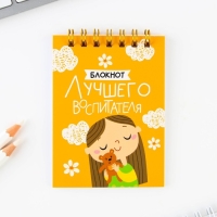 Подарочный набор блокнот &laquo;Лучшему воспитателю&raquo; формат А7, 32 листа, ручка пластик,синяя паста
