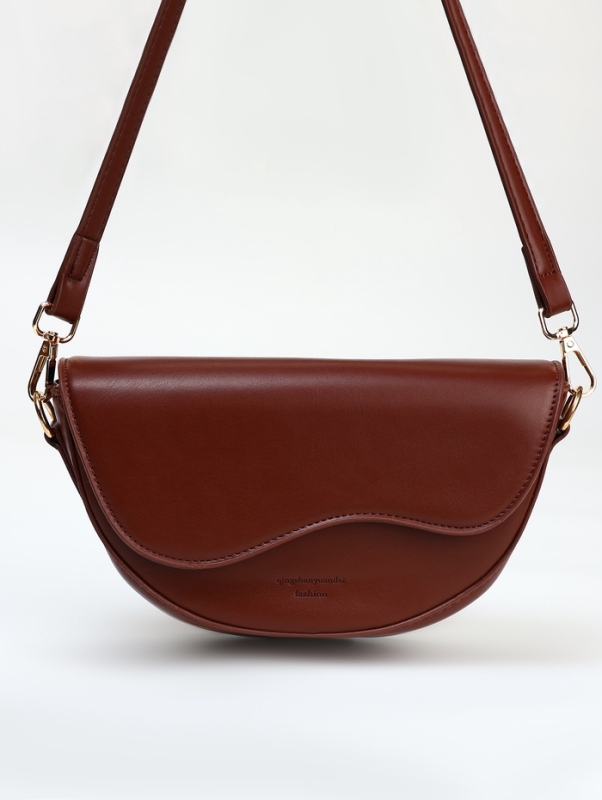 Сумка женская мессенджер на молнии, цвет красно-коричневый