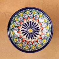 Конфетница Риштанская Керамика 12см, микс