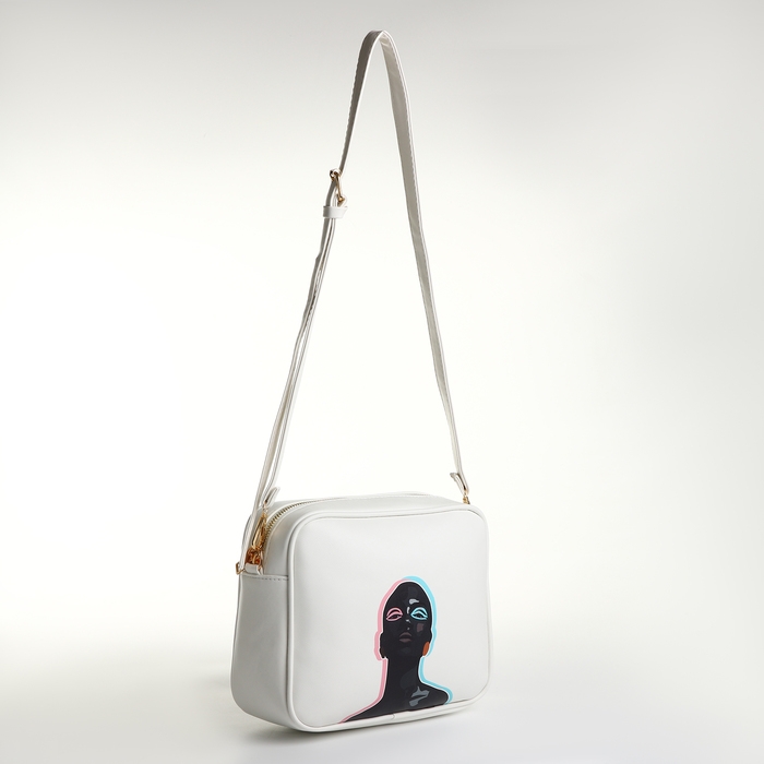 Сумка женская через плечо TEXTURA, маленького размера, цвет белый