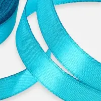 Лента атласная, 12 мм, 23&plusmn;1 м, голубая №47