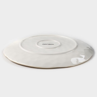 Тарелка фарфоровая Доляна Organic Gold, d=27,5 см, цвет белый