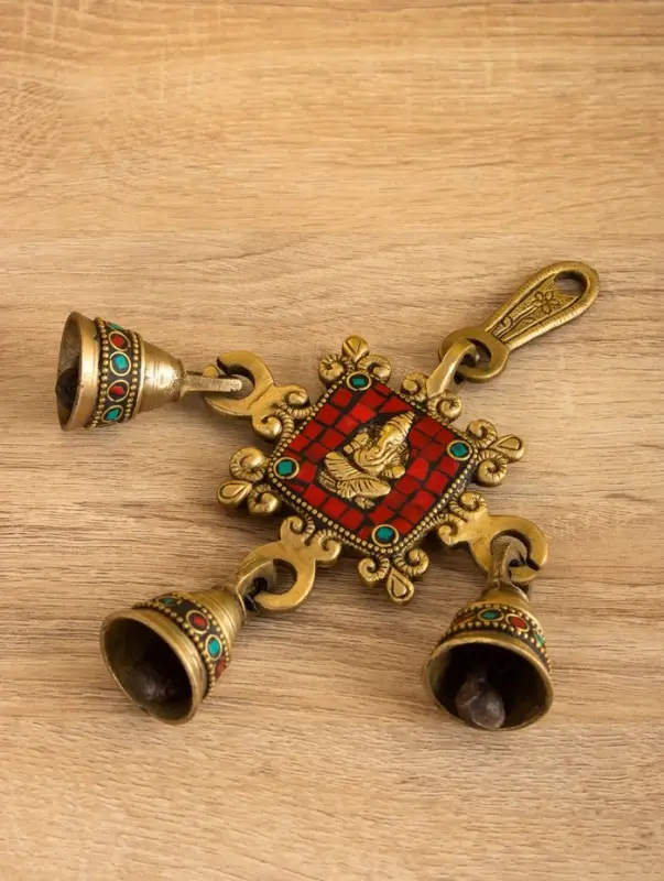 Сувенир подвеска "Ганеша" латунь 18,5х11 см