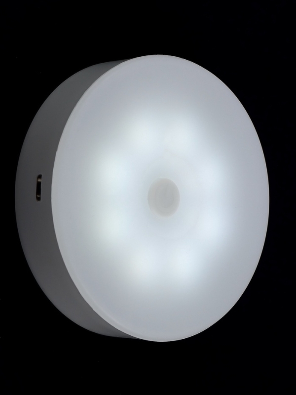 Светильник мебельный светодиодный, 8 LED, 2 Вт, от аккум. батареи., 6500К