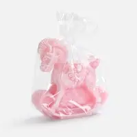 Свеча фигурная &laquo;Лошадка-качалка&raquo;, розовая