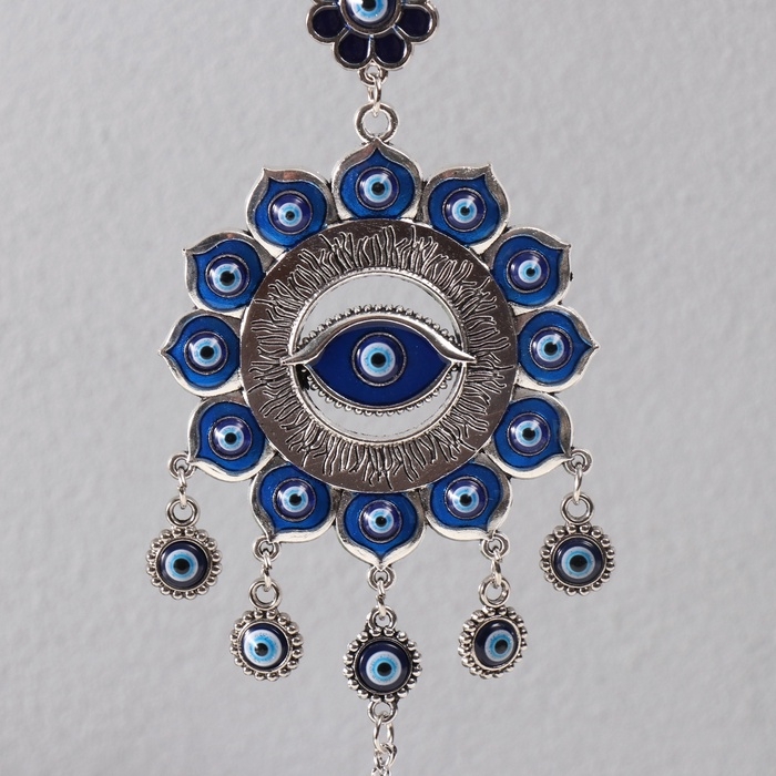 Подвеска от сглаза "Око в цветке" 7,6х22,5 см