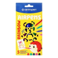 Фломастеры - блопены 5 цветов Centropen 1500/05 AirPens Bright Colours