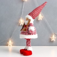 Кукла интерьерная "Малышка Тося в красном вязаном платье с сердечком" 45х18х11 см Кукла интерьерная "Малышка Тося в красном вязаном платье с сердечком" 45х18х11 см