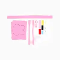 Набор для создания сумки из фетра "Зайка", цвет розовый