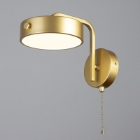 Бра с выключателем "Пиатти" LED 12Вт 4000К золото 15х26х16см