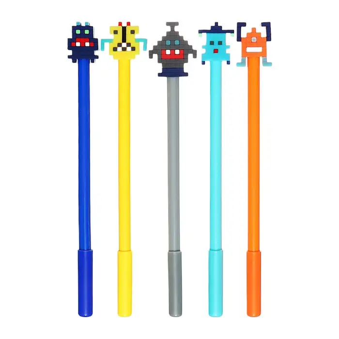 Ручка - прикол гелевая &laquo;Робот&raquo; МИКС