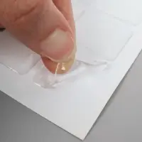 Стикеры эпоксидные прозрачные заготовки 3D 100 шт 2,5 x 2,5 см