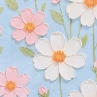 Бумага упаковочная крафтовая &laquo;Цветочная&raquo;, 50 &times; 70 см