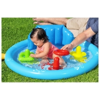 Бассейн надувной &laquo;Ракушка&raquo;, 115 х 89 х 76 см, с навесом, от 6 месяцев, 52568