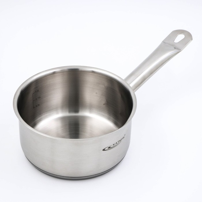 Ковш без крышки &laquo;Общепит&raquo;, 1,5 л, d=16 см, h=8 см, металлическая ручка, с теплораспределительным слоем, индукция