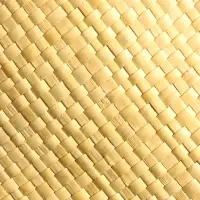 Сумка плетёная из пандана, 29&times;17&times;42 см, бежево-чёрная