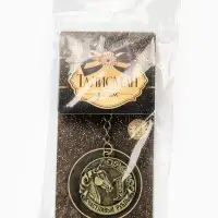 Брелок металл штамповка "Счастливый рубль"