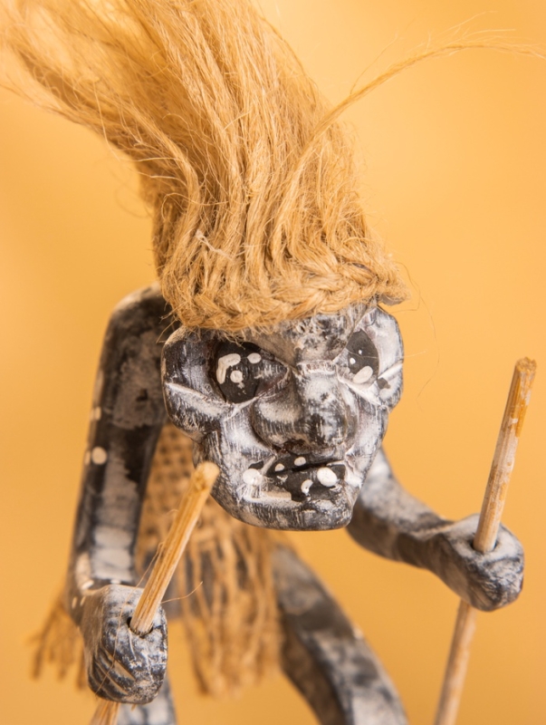 Сувенир &laquo;Абориген лыжник&raquo;, 13&times;13&times;6.5 см, дерево