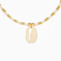 Браслет "Виколия" длина 16 см, цв. белый, золотистый