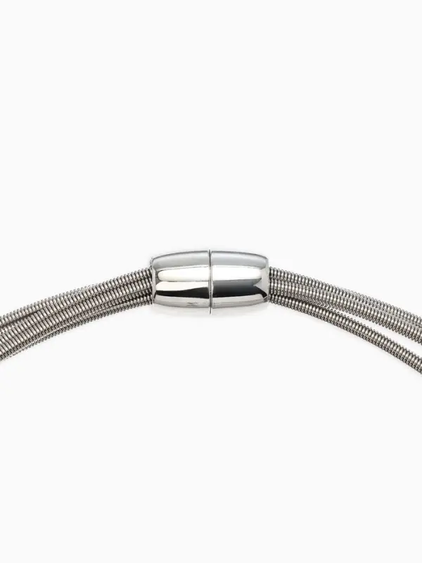 Набор 2 пред-та: колье, браслет "Бусина на нитях", цвет серебро