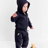 Костюм: толстовка и брюки Крошка Я Dino, рост 68-74, темно-серый