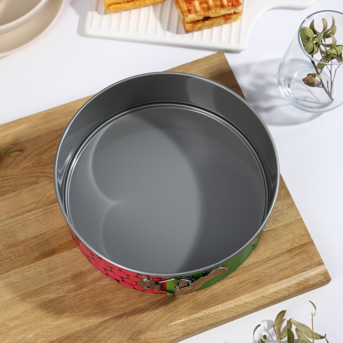 Форма для выпечки и выкладки с регулировкой размера &laquo;Никис&raquo;, d=22 см, h=7.5 см, антипригарное покрытие, цвет МИКС