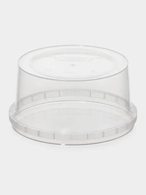 Банка под пресервы пластиковая одноразовая, 485 мл, d=12 см, прозрачная