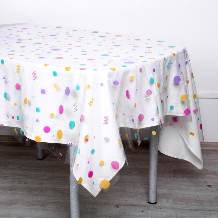 Скатерть одноразовая &laquo;Поздравительная&raquo;, 130 &times; 200 см