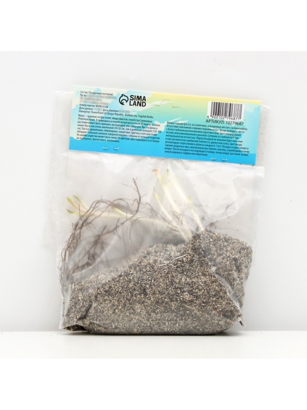 Флокс &laquo;Уральские сказы&raquo; корневище в пакете с торфогрунтом, р-р I, 2 шт.