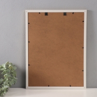 Фоторамка пластик 30х40 см "Галочки на мокко" с золотой обводкой 1,4х32,7х42,5 см