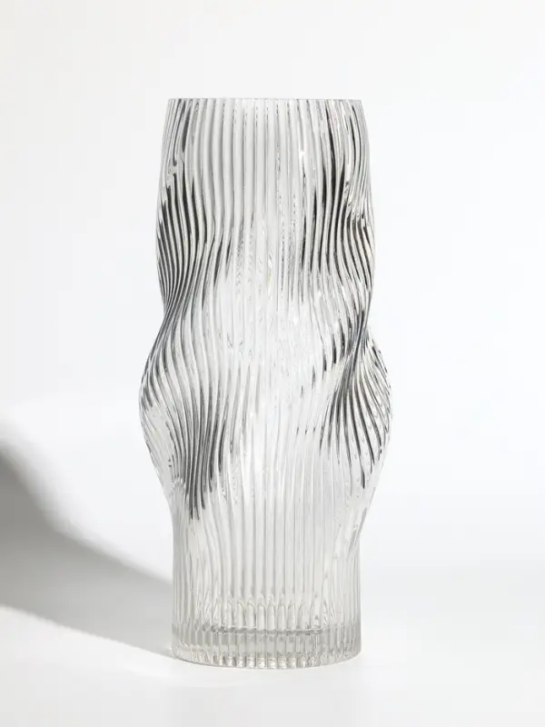 Ваза стекло настольная "Венди" 29х12х10 см, прозрачный
