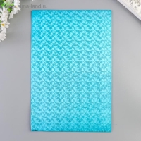 Фоамиран металлизированный "Вспышка голубая" 2 мм формат А4 набор 5 листов