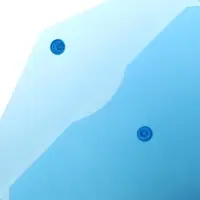 Папка-конверт на кнопке А5, 150 мкм, Calligrata Standard, прозрачная, синяя