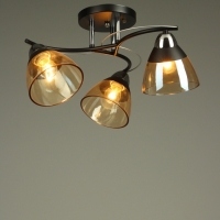 Люстра "Ирида" 3хЕ27 40Вт черно-хромовый 44х44х24 см