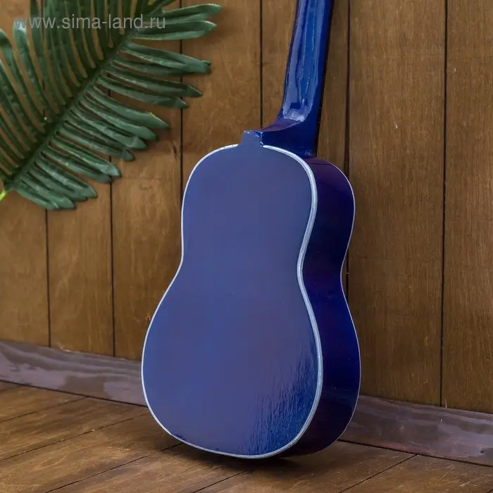 Сувенирный музыкальный инструмент гитара-укулеле "Цветы" 55х20х6 см